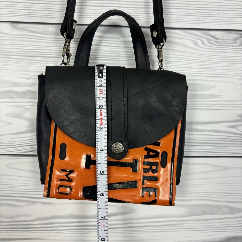 Harley-Davidson Little Earth License Plate Bag Purse Handbag Crossbody - Picture 6 of 16
